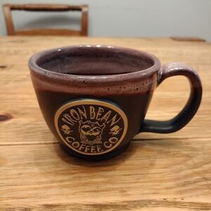 Flat Black Glaze Iron Bean Coffee Co.  Mug - 2020